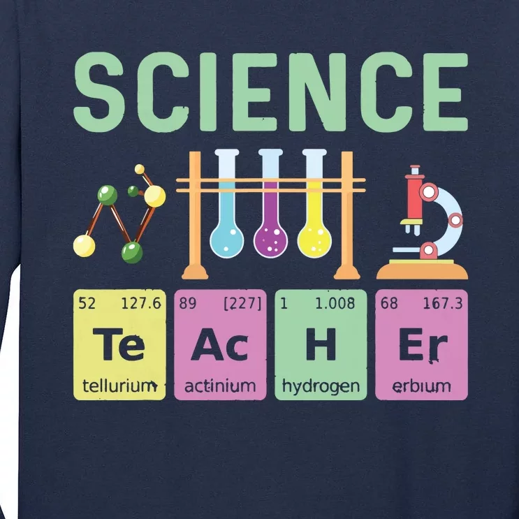 Science Teacher Chemist Physicist Vintage Tall Long Sleeve T-Shirt