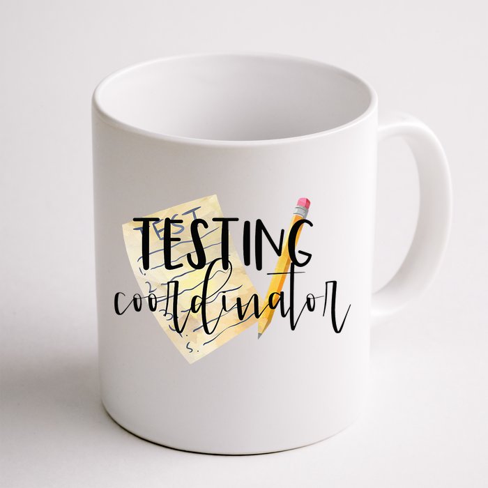 School Testing Coordinator Teacher Tee Front & Back Coffee Mug