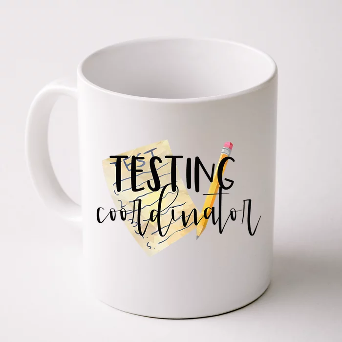 School Testing Coordinator Teacher Tee Front & Back Coffee Mug