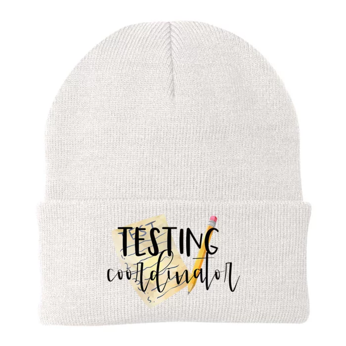 School Testing Coordinator Teacher Tee Knit Cap Winter Beanie