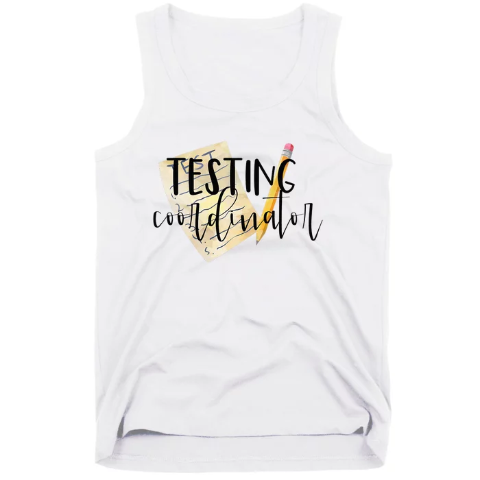 School Testing Coordinator Teacher Tee Tank Top