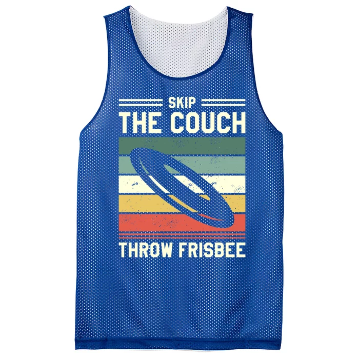 Skip The Couch Throw Frisbee Gift Mesh Reversible Basketball Jersey Tank