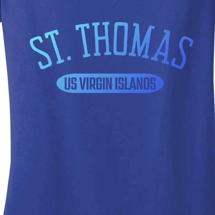 St Thomas Cool Gift Classic Style St Thomas Us Virgin Islands Gift Women's V-Neck T-Shirt