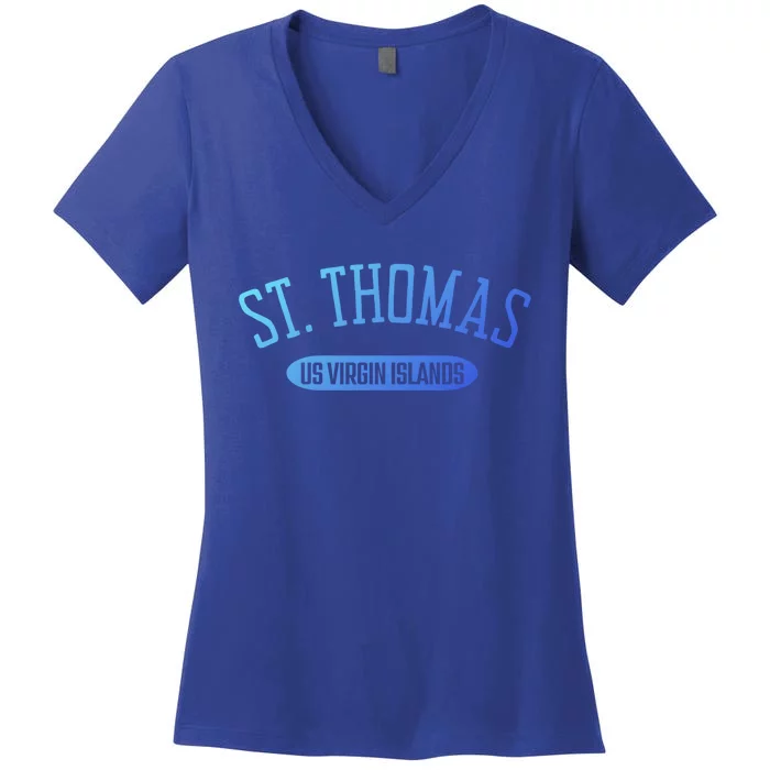 St Thomas Cool Gift Classic Style St Thomas Us Virgin Islands Gift Women's V-Neck T-Shirt