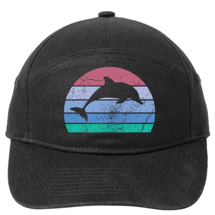 Save The Dolphin Endangered Species Gift Tee 7-Panel Snapback Hat