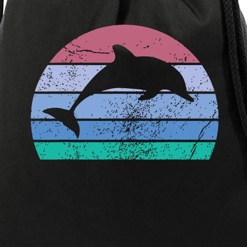 Save The Dolphin Endangered Species Gift Tee Drawstring Bag