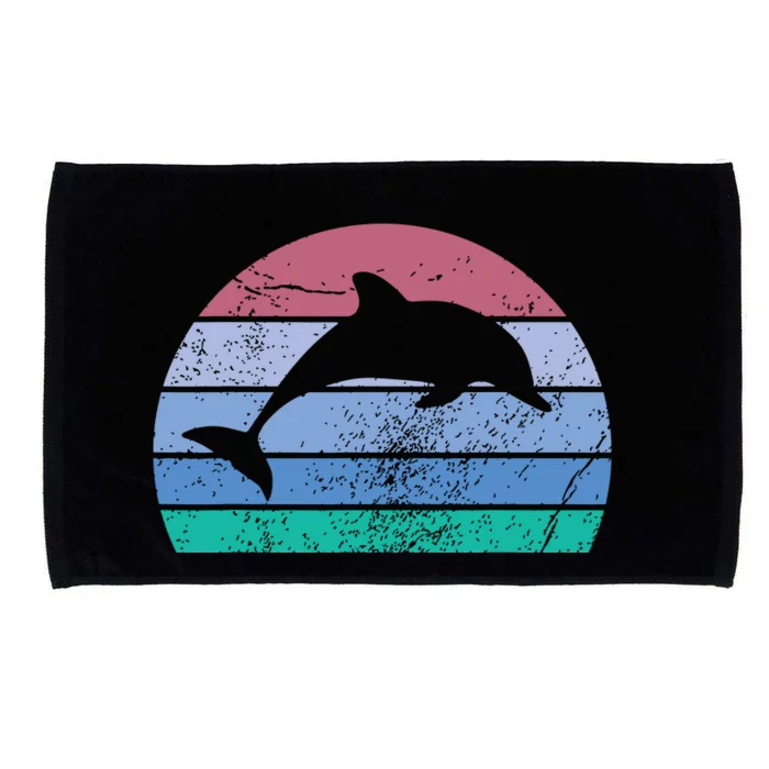 Save The Dolphin Endangered Species Gift Tee Microfiber Hand Towel