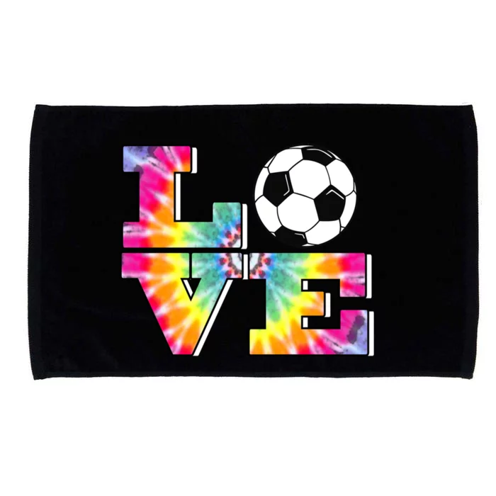 Soccer Tie Dye Love Multi Color Teen Girls Funny Gift Microfiber Hand Towel