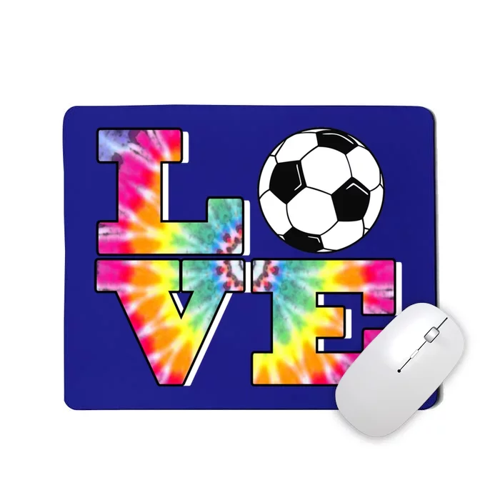 Soccer Tie Dye Love Multi Color Teen Girls Funny Gift Mousepad