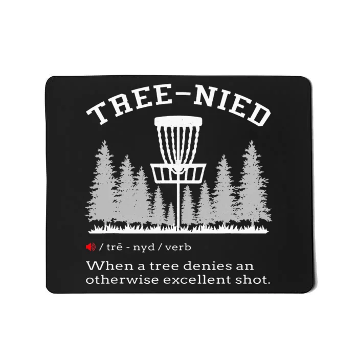 Stupid Tree Disc Golf Funny Gift Frisbee Vintage Mousepad