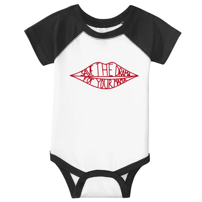 Save The Drama For Your Mama Retro 90s Infant Baby Jersey Bodysuit