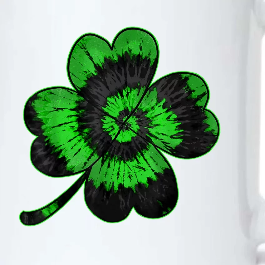 Shamrock Tie Dye St Patrick's Day Irish Gift Black Color Changing Mug