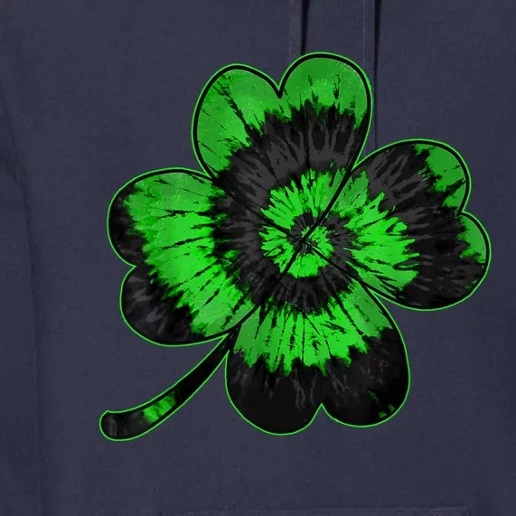 Shamrock Tie Dye St Patrick's Day Irish Gift Premium Hoodie