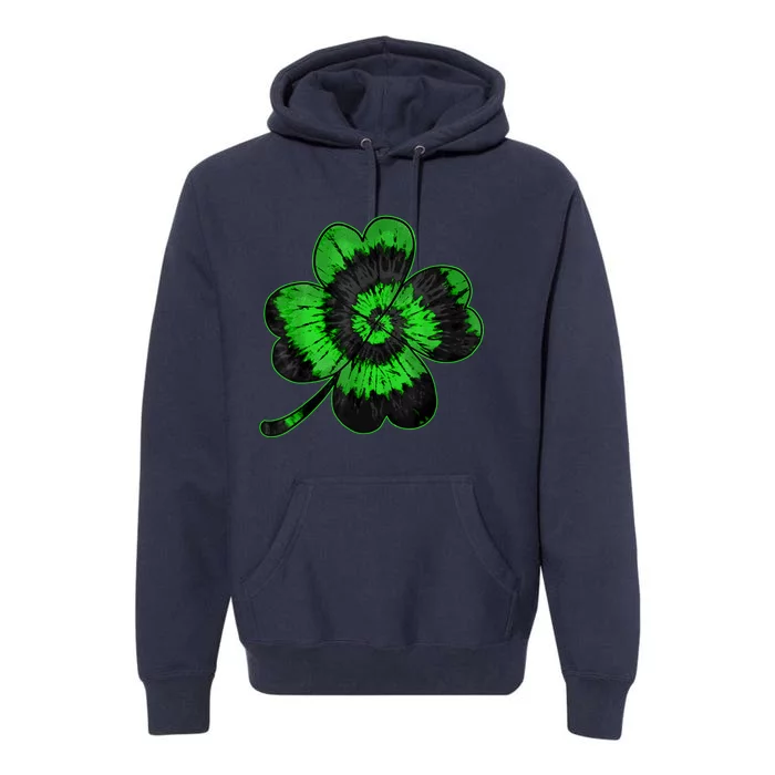 Shamrock Tie Dye St Patrick's Day Irish Gift Premium Hoodie