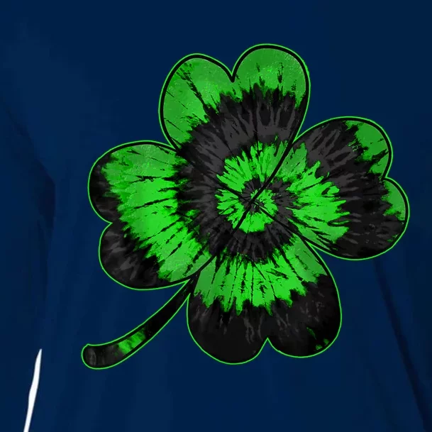 Shamrock Tie Dye St Patrick's Day Irish Gift Cooling Performance Long Sleeve Crew