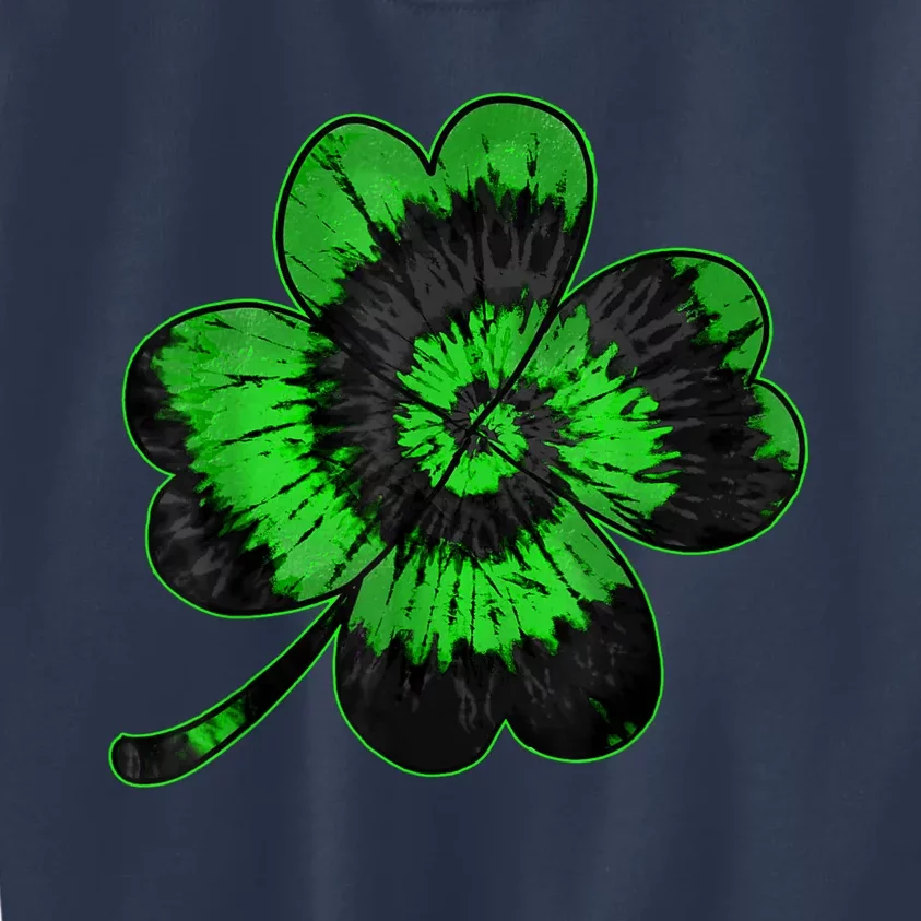 Shamrock Tie Dye St Patrick's Day Irish Gift Kids Sweatshirt