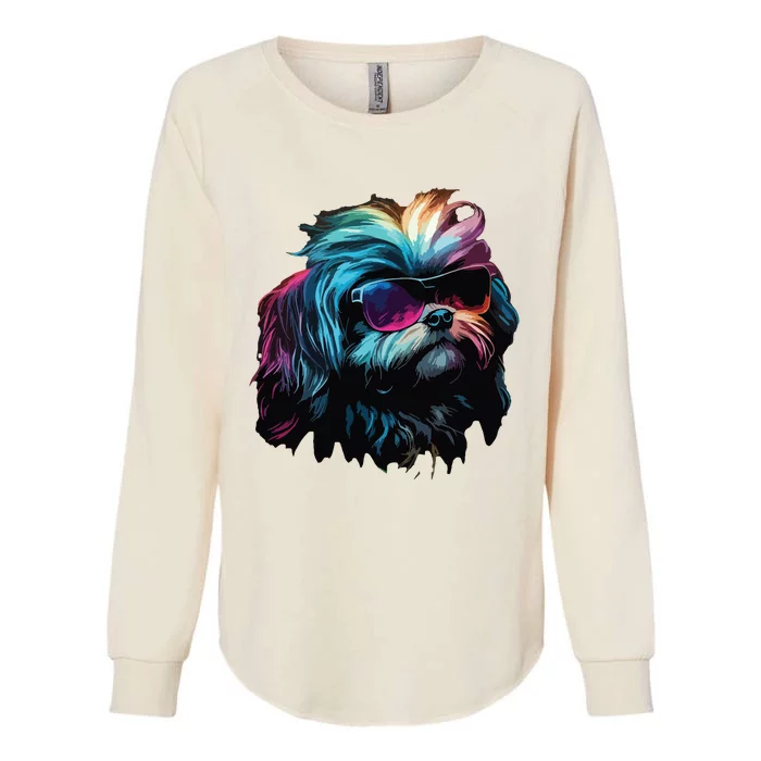 Shih Tzu Dogs Shih Tzus Womens California Wash Sweatshirt