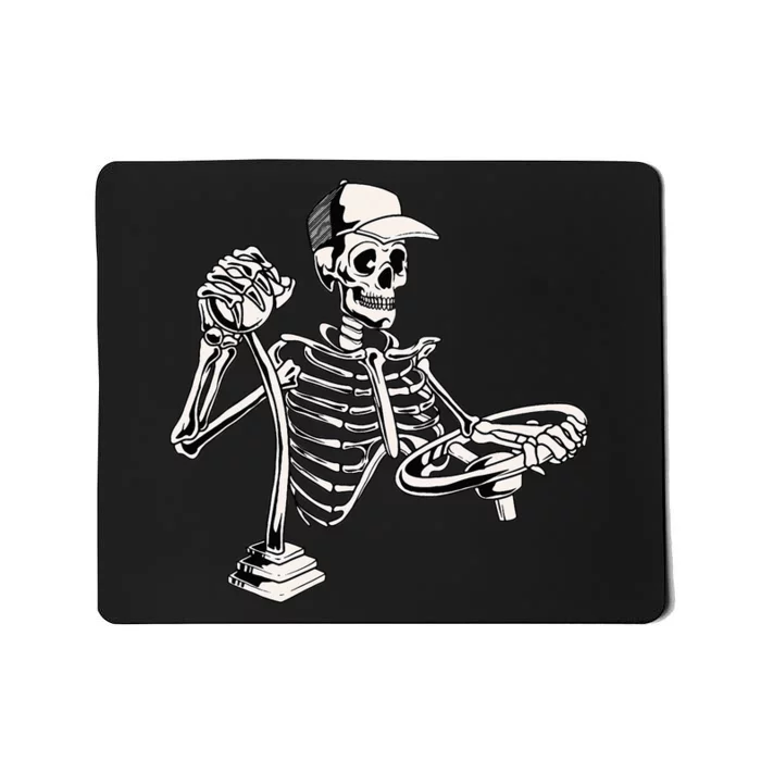 Skeleton Truck Driver Funny Big Trucking Trucker Mousepad