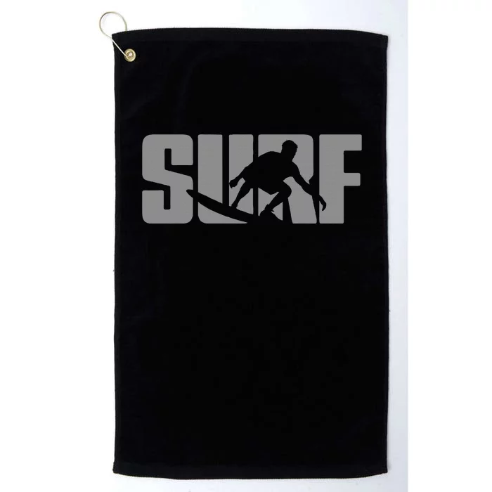 Surfing Themed Design For Surfer Surfing Platinum Collection Golf Towel