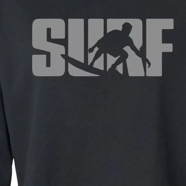 Surfing Themed Design For Surfer Surfing Cropped Pullover Crew