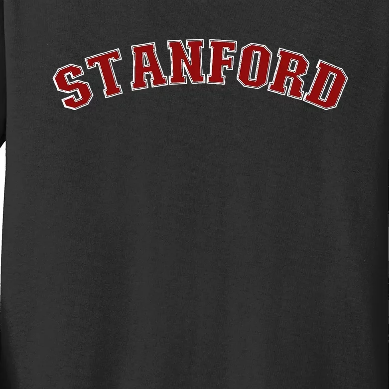 S.T.A.N.F.O.R.D Throwback Design Classic Kids Long Sleeve Shirt