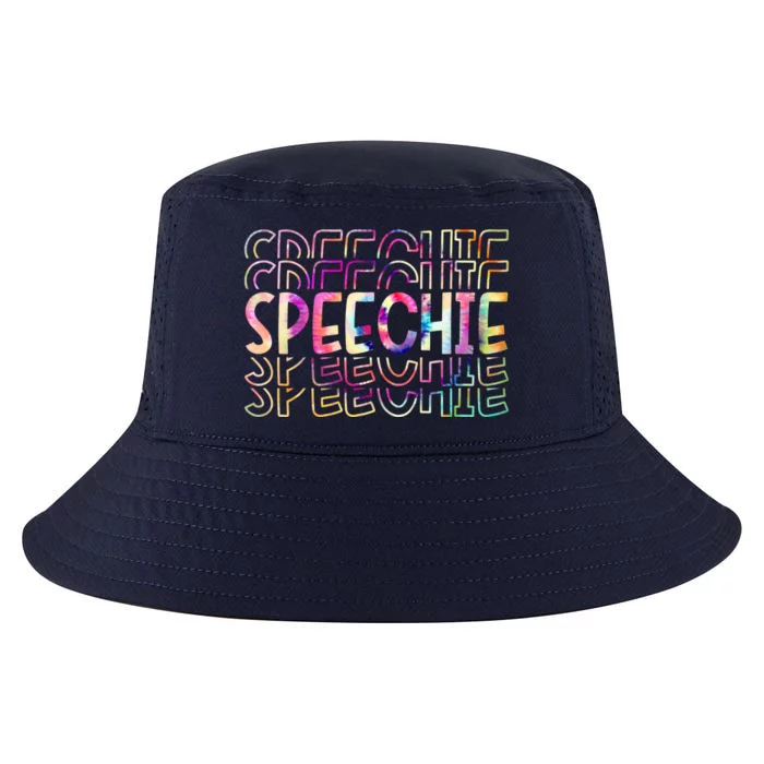 Speechie Tie Dye Slp Speech Therapy Language Pathology Gift Cool Comfort Performance Bucket Hat