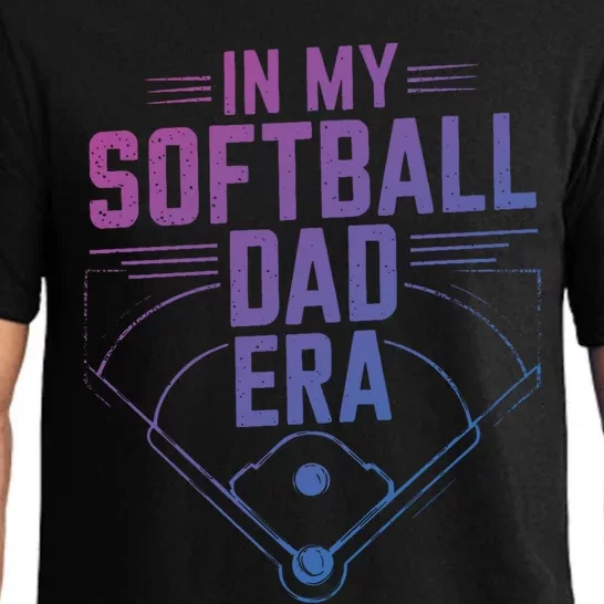 Softball Team Dad In My Softball Dad Era Softball Dad Pride Gift Pajama Set