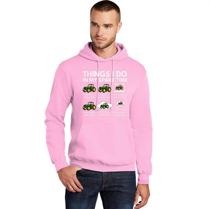 Spare Time Delights Farmer & Farming Gift Hoodie