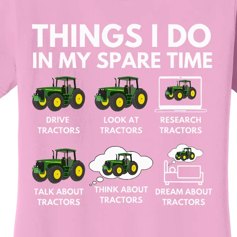 Spare Time Delights Farmer & Farming Gift Women's T-Shirt