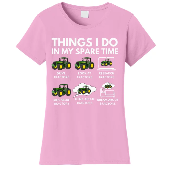 Spare Time Delights Farmer & Farming Gift Women's T-Shirt