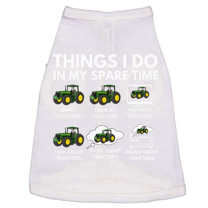 Spare Time Delights Farmer & Farming Gift Doggie Tank