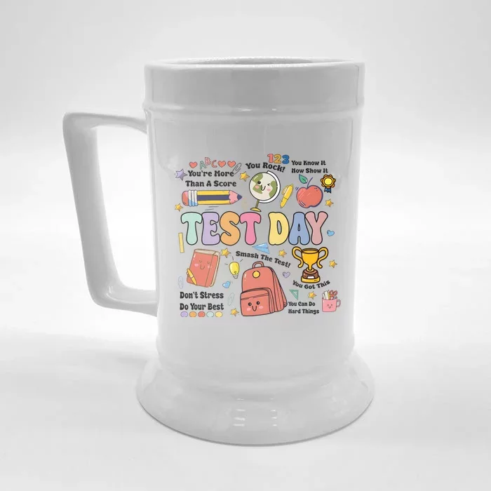 School Testing Day You Are More Than Test Score Front & Back Beer Stein