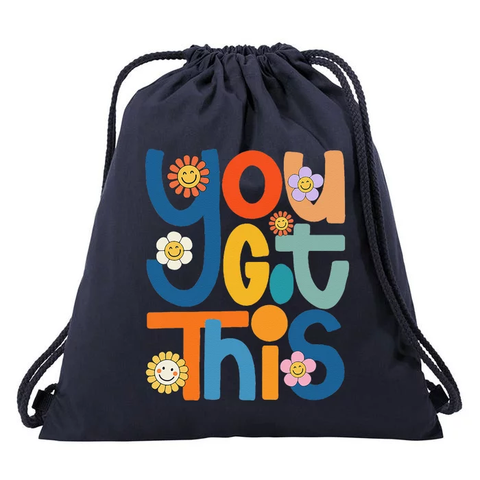 State Testing Day Motivational Teacher Groovy You Got This Drawstring Bag