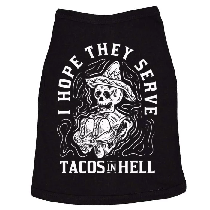 Spooky Taco Delight Halloween Gift for Taco Lovers Doggie Tank