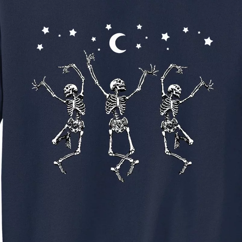 Spooky Three Dancing Skeletons Classic White Halloween Tall Sweatshirt