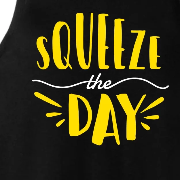 Squeeze The Day Motivation Ladies Tri-Blend Wicking Tank