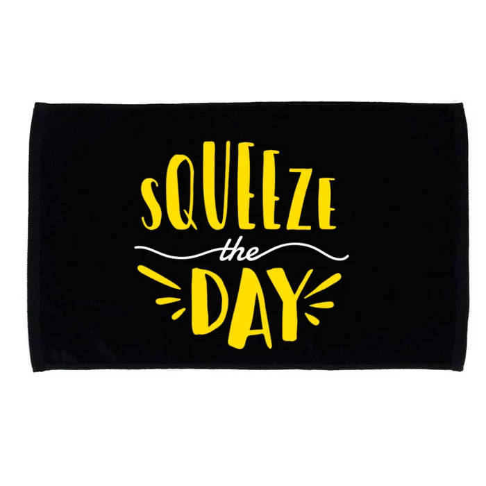 Squeeze The Day Motivation Microfiber Hand Towel