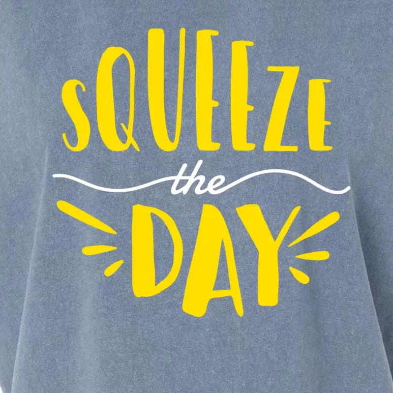 Squeeze The Day Motivation Garment-Dyed Women's Muscle Tee