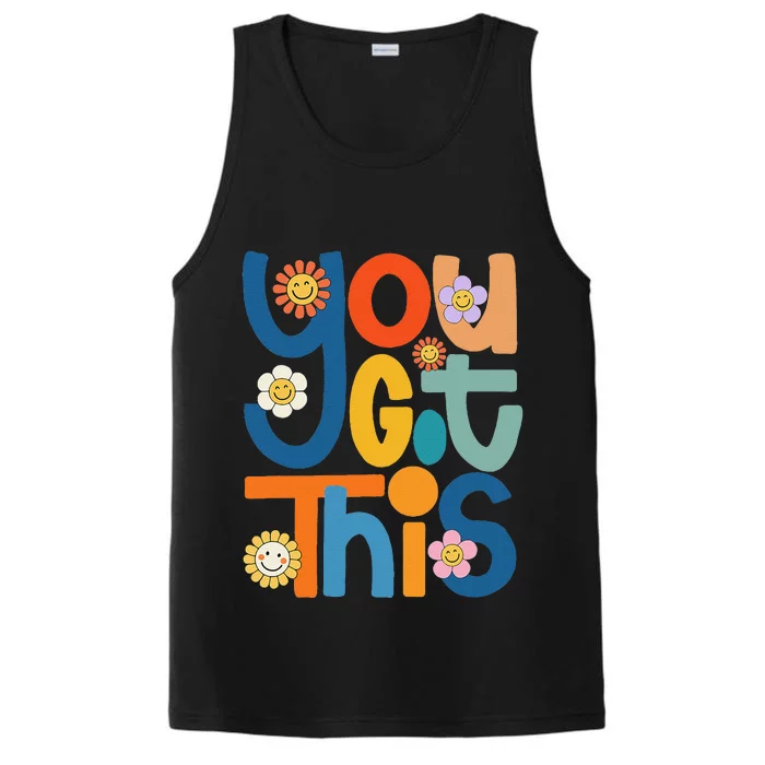 State Testing Day Motivational Teacher Groovy You Got This Performance Tank