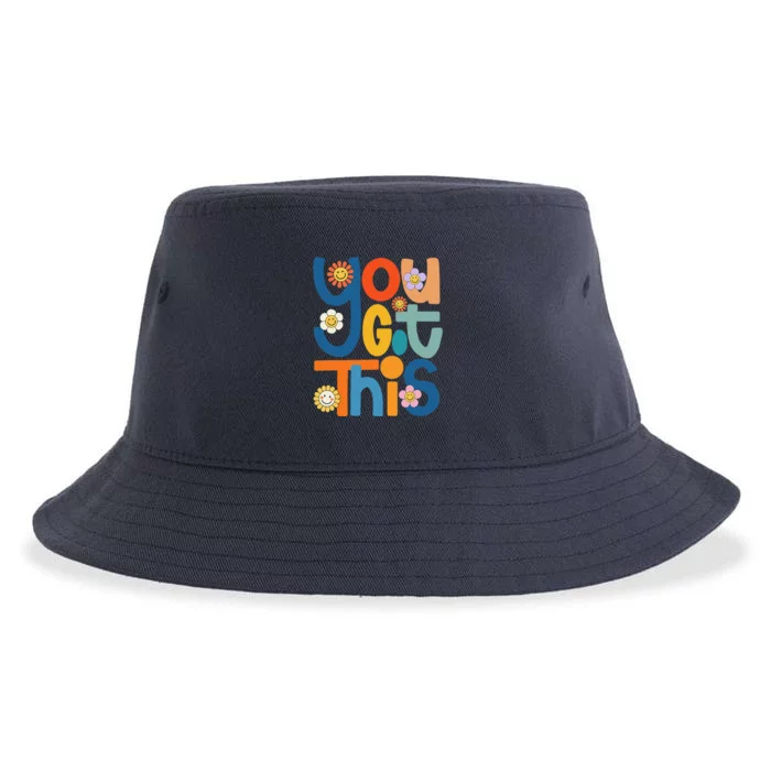 State Testing Day Motivational Teacher Groovy You Got This Sustainable Bucket Hat