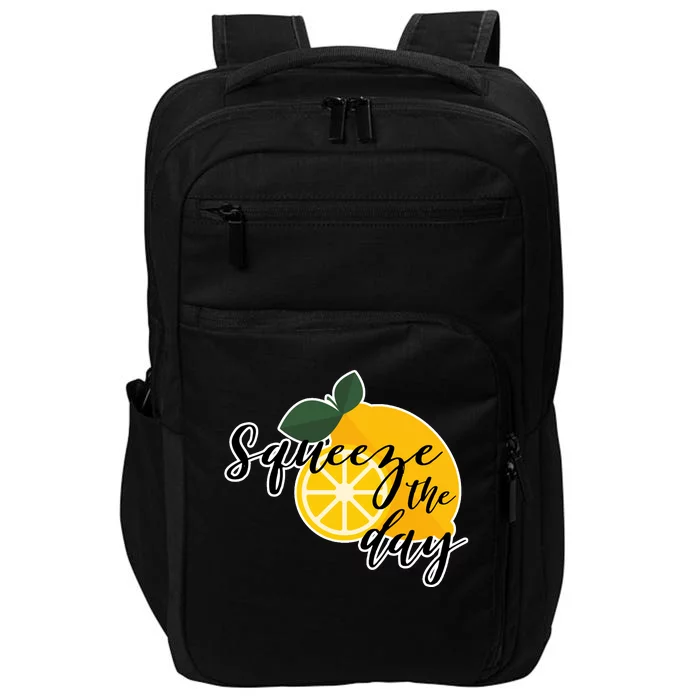 Squeeze The Day Lemon Motivational Impact Tech Backpack