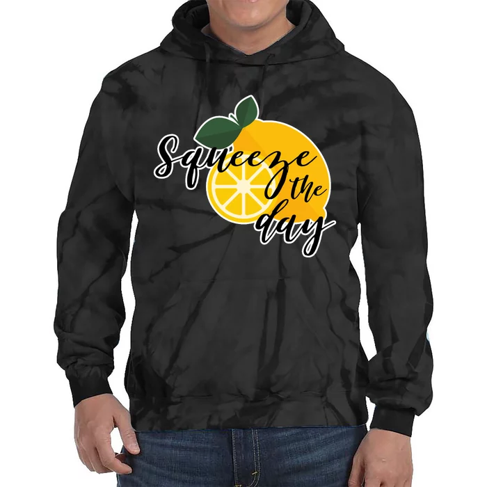 Squeeze The Day Lemon Motivational Tie Dye Hoodie