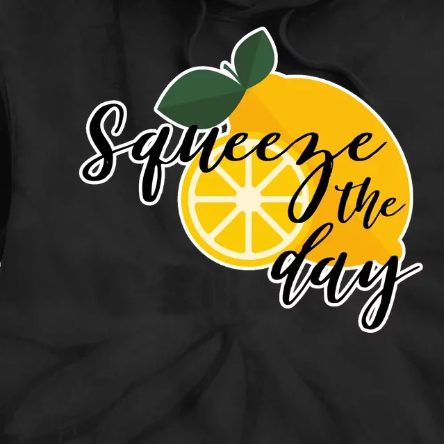 Squeeze The Day Lemon Motivational Tie Dye Hoodie