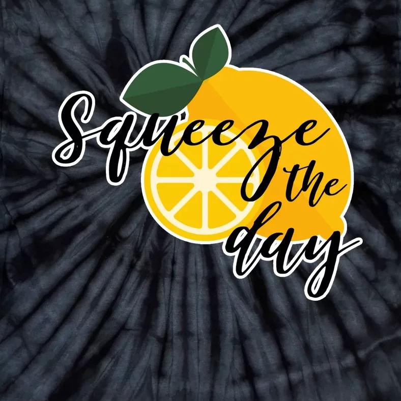 Squeeze The Day Lemon Motivational Tie-Dye T-Shirt