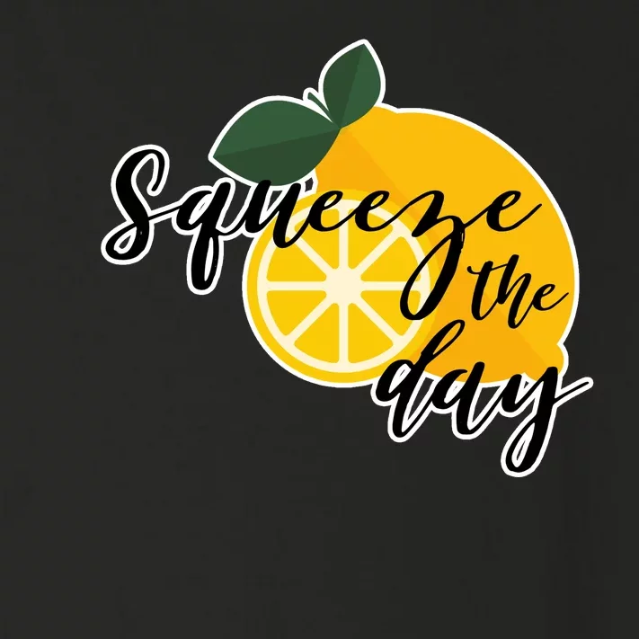 Squeeze The Day Lemon Motivational Toddler Long Sleeve Shirt