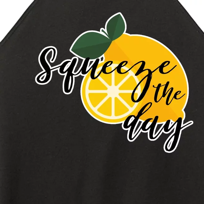 Squeeze The Day Lemon Motivational Women’s Perfect Tri Rocker Tank