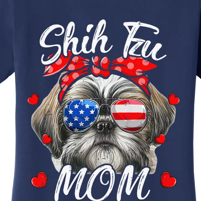 Shih Tzu Dog Mom Shih Tzu Mama Puppy Funny Mothers Day Women's T-Shirt