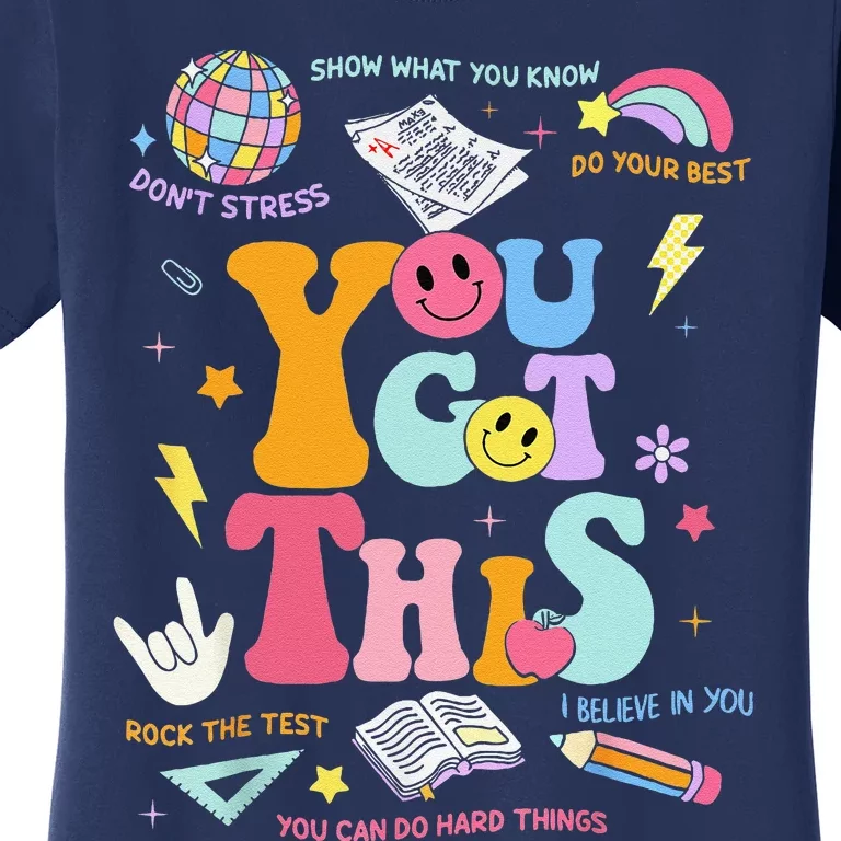 State Testing Day Teacher Groovy You Got This Staar Day Women's T-Shirt