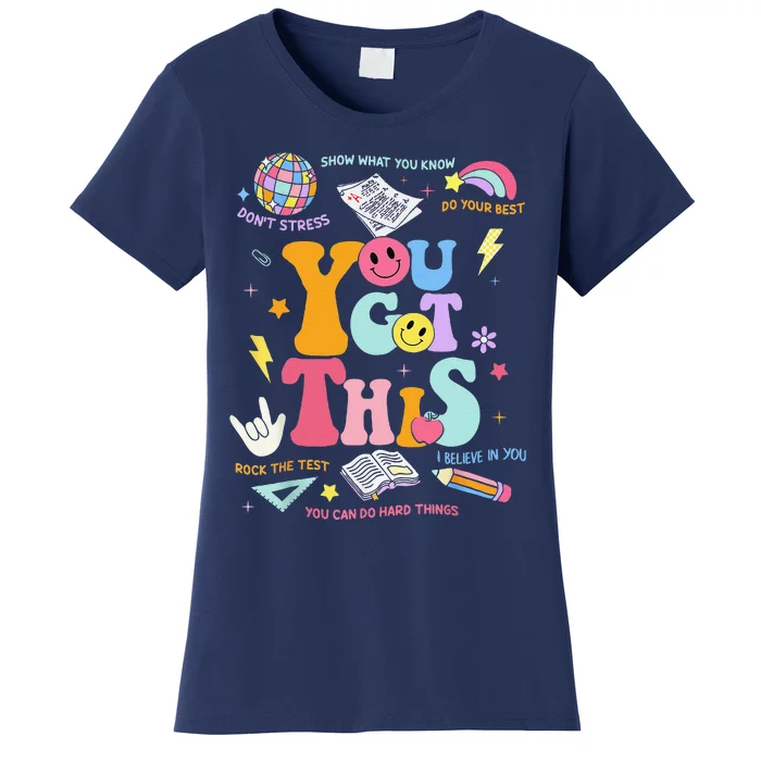 State Testing Day Teacher Groovy You Got This Staar Day Women's T-Shirt