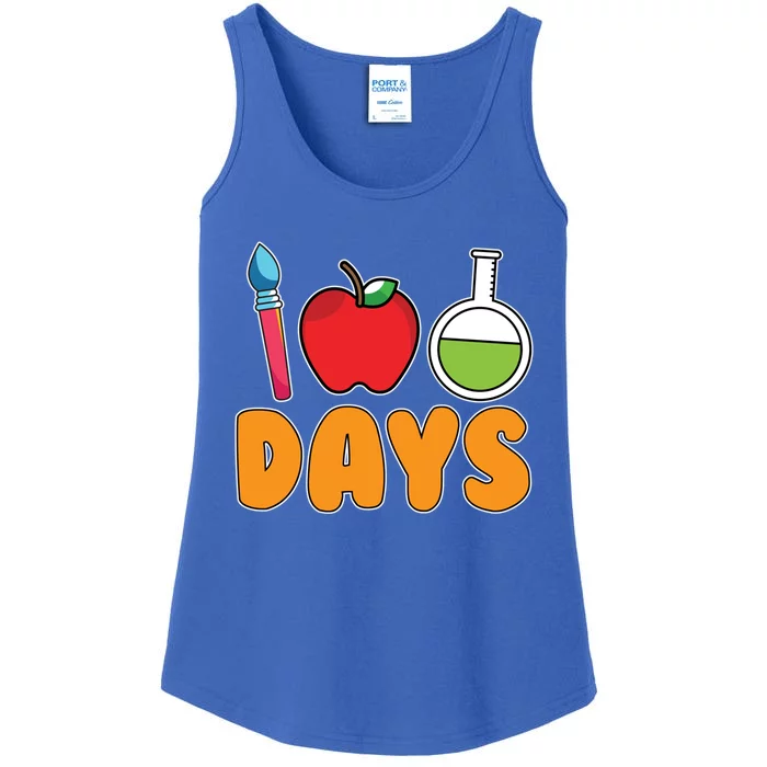 Science Teacher Drawing Kindergarten 100 Days Of School Gift Ladies Essential Tank